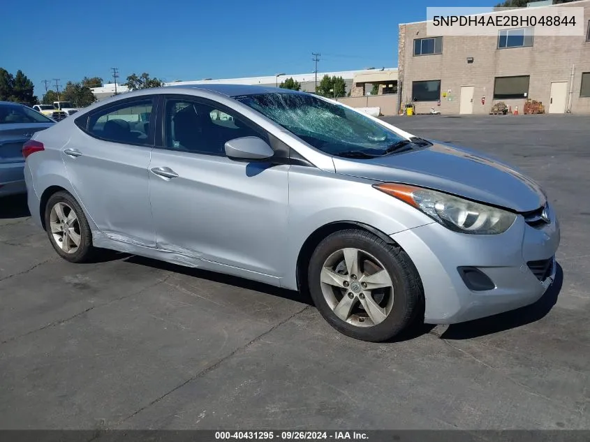 2011 Hyundai Elantra Gls VIN: 5NPDH4AE2BH048844 Lot: 40431295