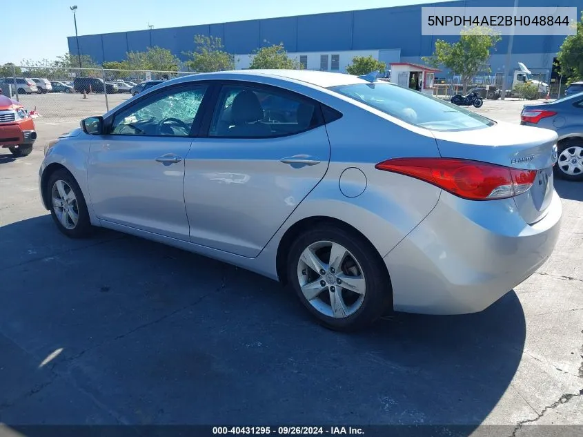 2011 Hyundai Elantra Gls VIN: 5NPDH4AE2BH048844 Lot: 40431295