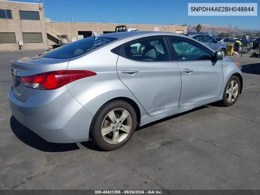 5NPDH4AE2BH048844 2011 Hyundai Elantra Gls