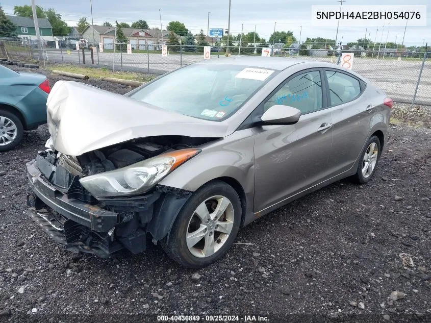 2011 Hyundai Elantra Gls VIN: 5NPDH4AE2BH054076 Lot: 40436849