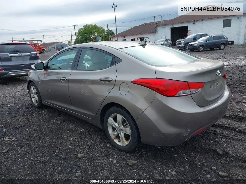 2011 Hyundai Elantra Gls VIN: 5NPDH4AE2BH054076 Lot: 40436849