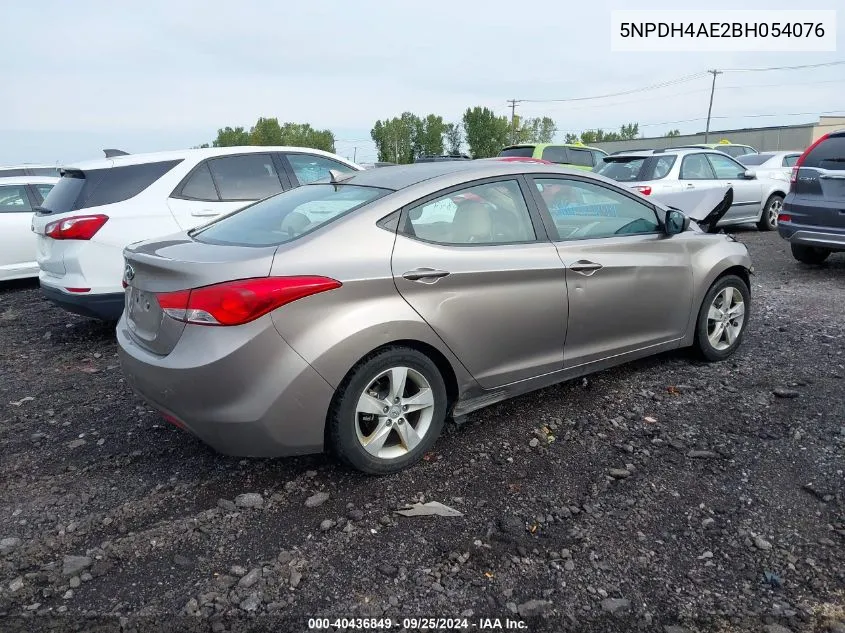 2011 Hyundai Elantra Gls VIN: 5NPDH4AE2BH054076 Lot: 40436849