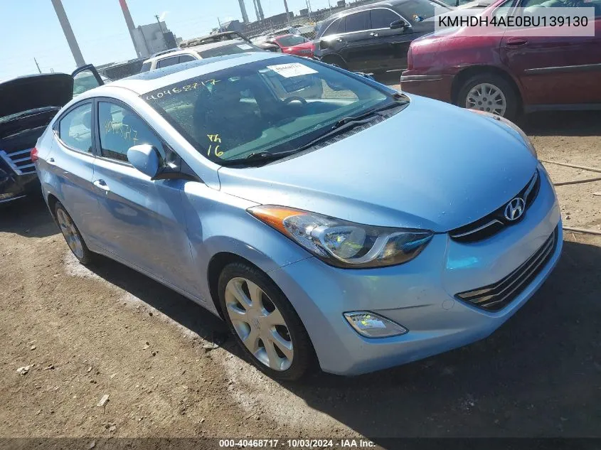 KMHDH4AE0BU139130 2011 Hyundai Elantra Limited (Ulsan Plant)