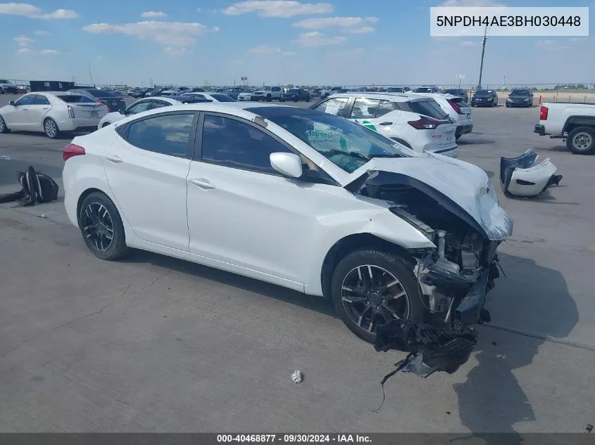 5NPDH4AE3BH030448 2011 Hyundai Elantra Gls