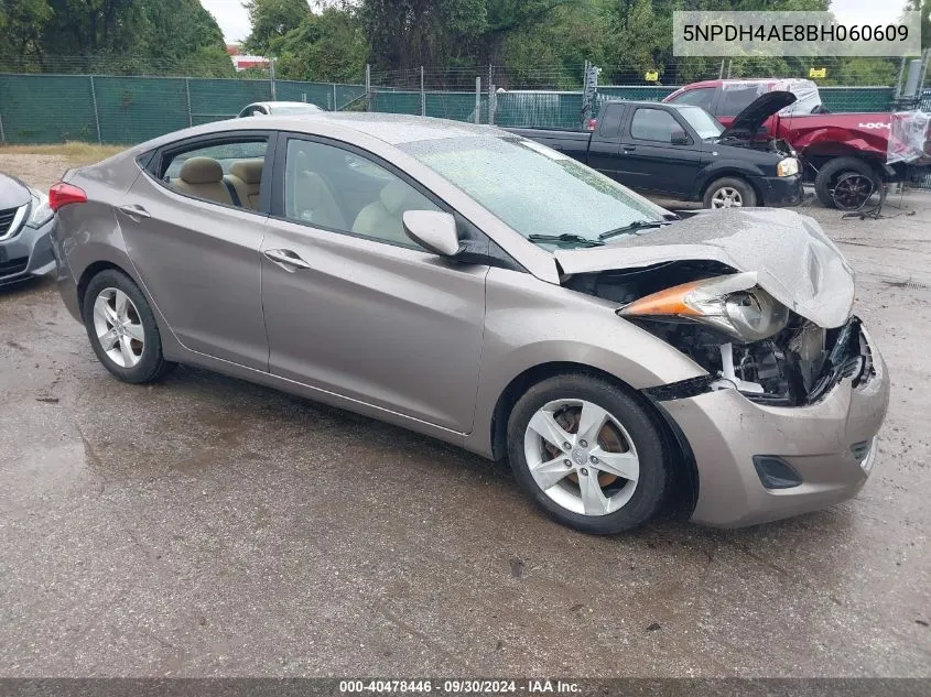 5NPDH4AE8BH060609 2011 Hyundai Elantra Gls