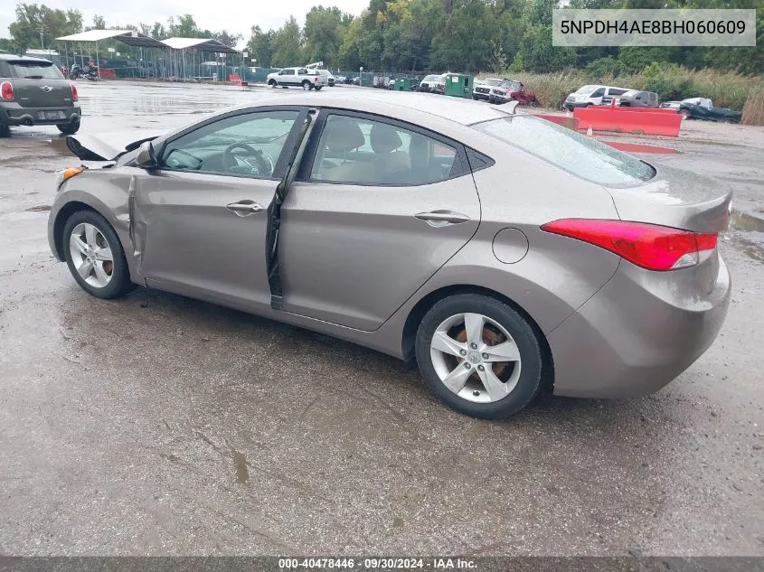 5NPDH4AE8BH060609 2011 Hyundai Elantra Gls