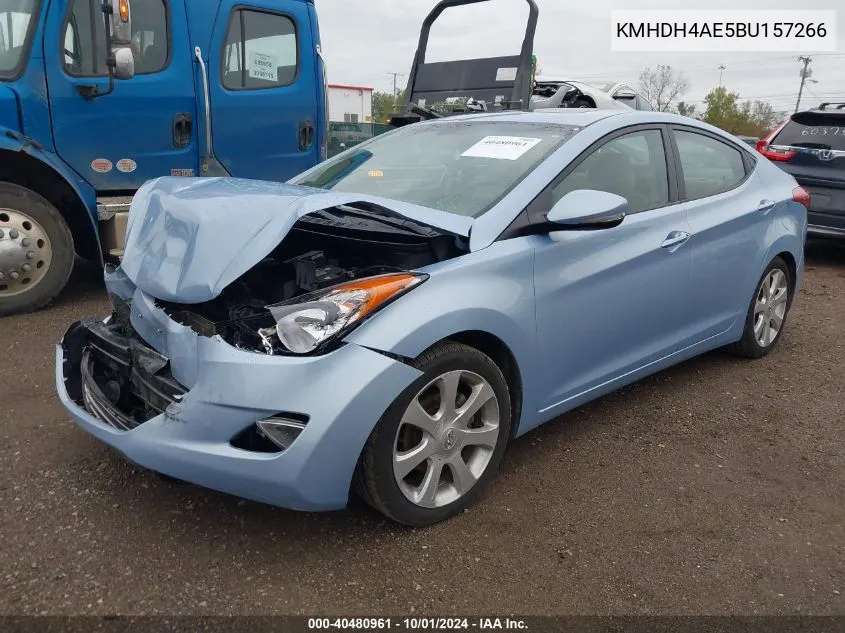 KMHDH4AE5BU157266 2011 Hyundai Elantra Limited (Ulsan Plant)