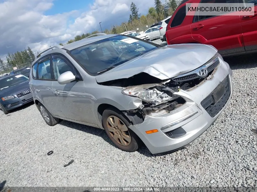 2011 Hyundai Elantra Touring Gls VIN: KMHDC8AE4BU110560 Lot: 40483023