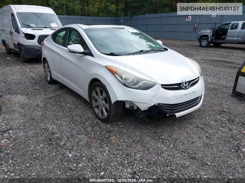 2011 Hyundai Elantra Limited VIN: 5NPDH4AE4BH049137 Lot: 40487093