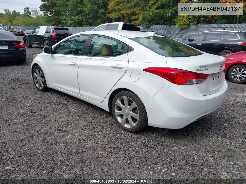 5NPDH4AE4BH049137 2011 Hyundai Elantra Limited