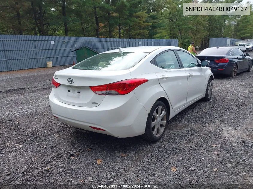 2011 Hyundai Elantra Limited VIN: 5NPDH4AE4BH049137 Lot: 40487093