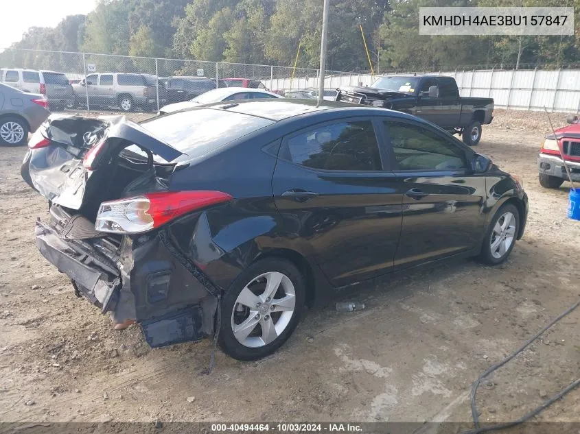 KMHDH4AE3BU157847 2011 Hyundai Elantra Gls (Ulsan Plant)