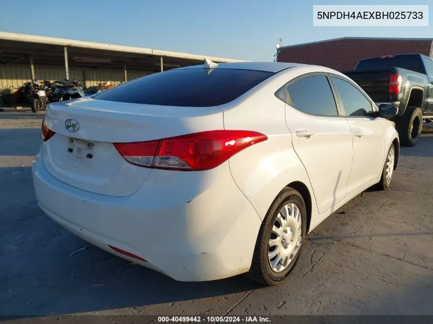 5NPDH4AEXBH025733 2011 Hyundai Elantra Gls/Limited