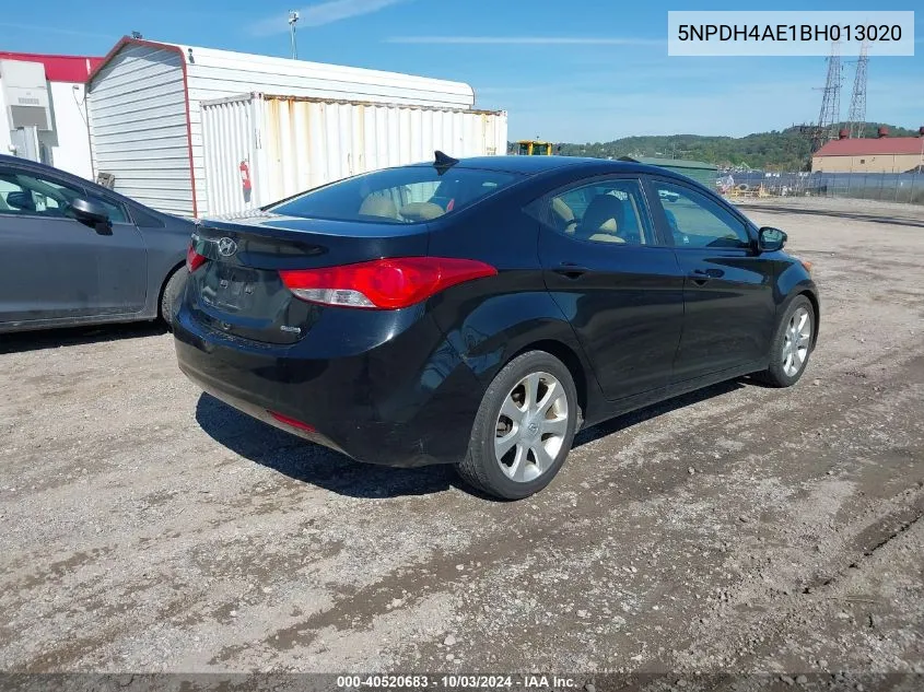 2011 Hyundai Elantra Limited VIN: 5NPDH4AE1BH013020 Lot: 40520683