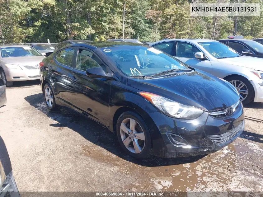 2011 Hyundai Elantra Gls (Ulsan Plant) VIN: KMHDH4AE5BU131931 Lot: 40569084