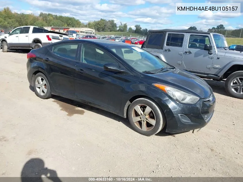 KMHDH4AE4BU105157 2011 Hyundai Elantra Gls (Ulsan Plant)