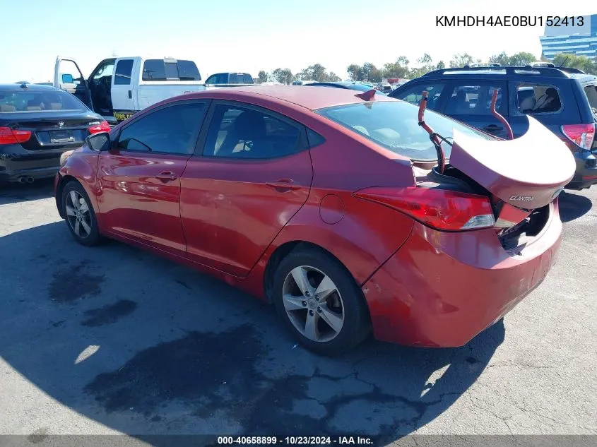 KMHDH4AE0BU152413 2011 Hyundai Elantra Gls (Ulsan Plant)