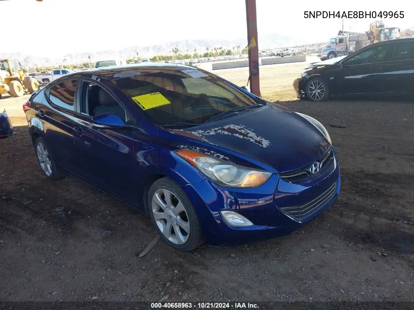 5NPDH4AE8BH049965 2011 Hyundai Elantra Limited