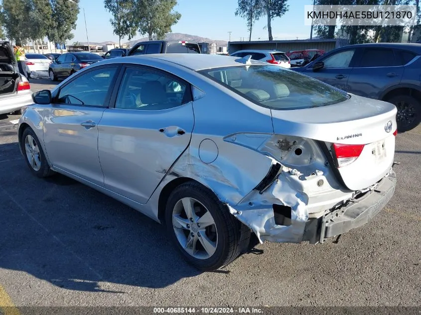 2011 Hyundai Elantra Gls (Ulsan Plant) VIN: KMHDH4AE5BU121870 Lot: 40685144