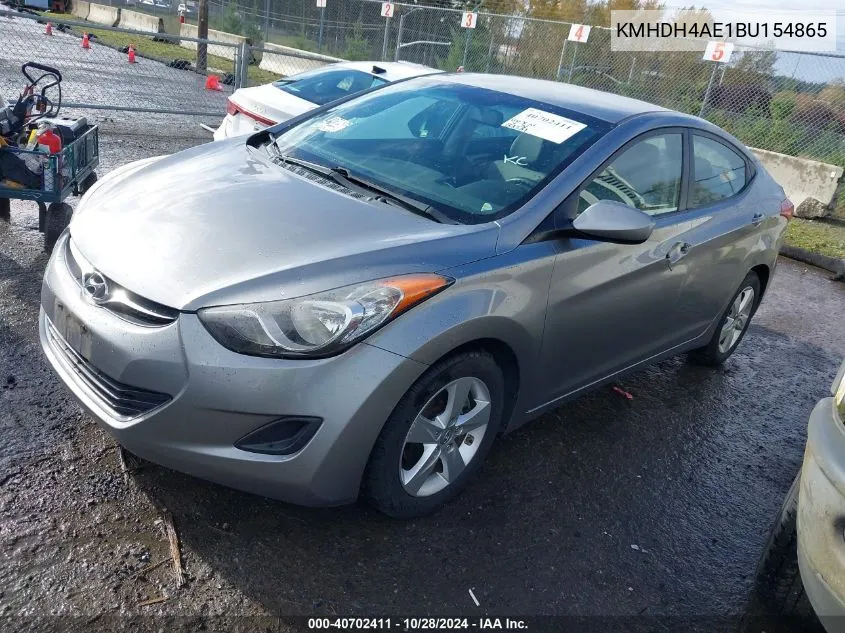 2011 Hyundai Elantra Gls (Ulsan Plant) VIN: KMHDH4AE1BU154865 Lot: 40702411