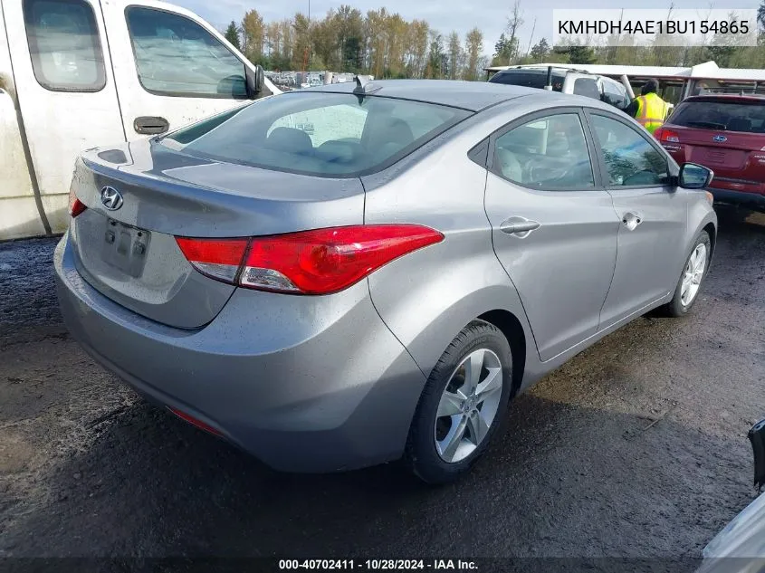 2011 Hyundai Elantra Gls (Ulsan Plant) VIN: KMHDH4AE1BU154865 Lot: 40702411