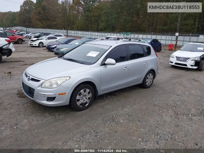 2011 Hyundai Elantra Touring Gls VIN: KMHDC8AE3BU118553 Lot: 40867582