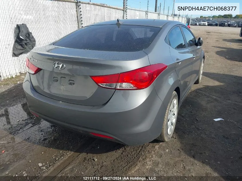 5NPDH4AE7CH068377 2012 Hyundai Elantra Gls/Limited