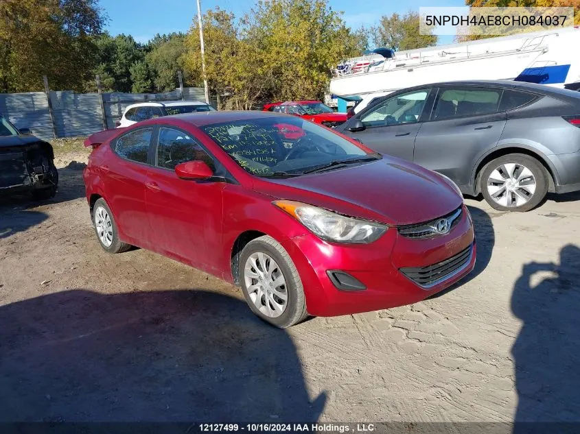 5NPDH4AE8CH084037 2012 Hyundai Elantra