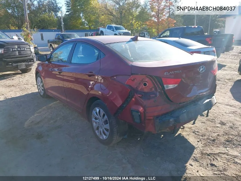 5NPDH4AE8CH084037 2012 Hyundai Elantra