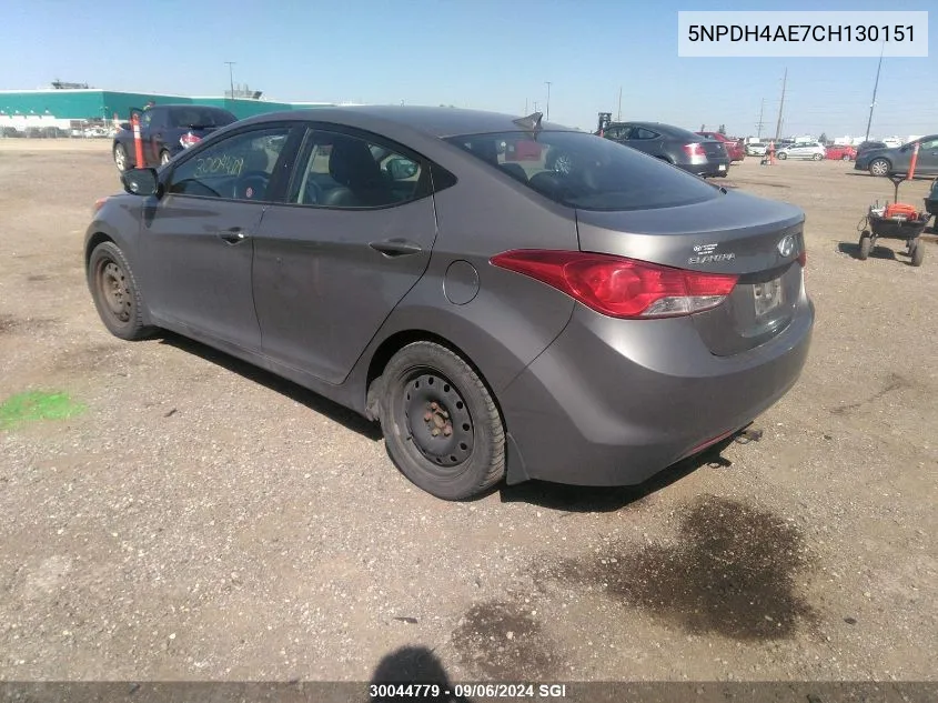 5NPDH4AE7CH130151 2012 Hyundai Elantra Gls/Limited