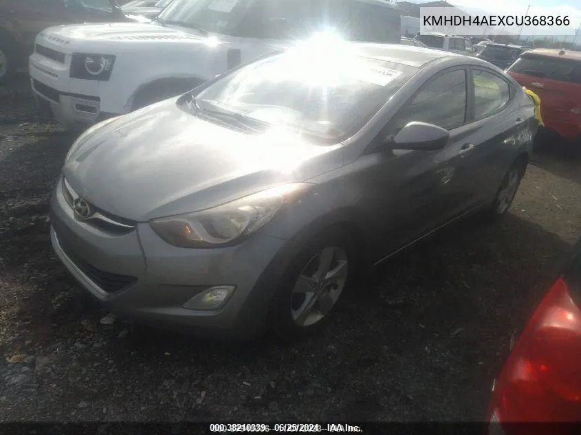 KMHDH4AEXCU368366 2012 Hyundai Elantra Gls (Ulsan Plant)