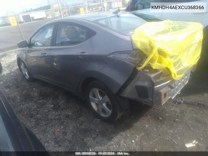 KMHDH4AEXCU368366 2012 Hyundai Elantra Gls (Ulsan Plant)