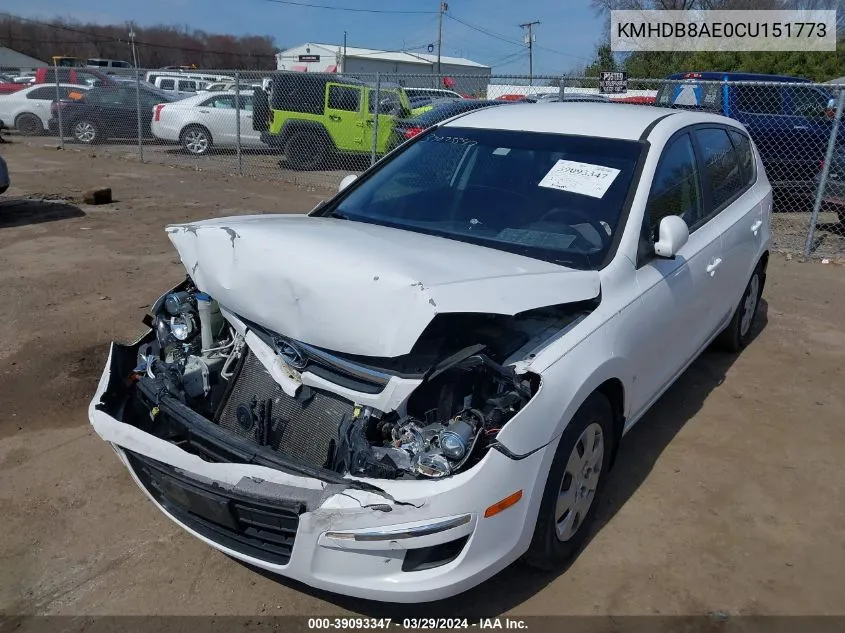 KMHDB8AE0CU151773 2012 Hyundai Elantra Touring Gls