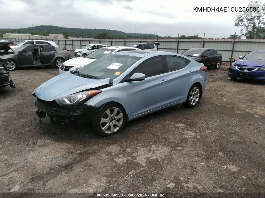 2012 Hyundai Elantra Limited (Ulsan Plant) VIN: KMHDH4AE1CU256586 Lot: 39358990