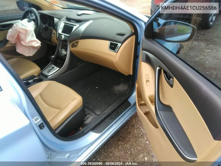 2012 Hyundai Elantra Limited (Ulsan Plant) VIN: KMHDH4AE1CU256586 Lot: 39358990