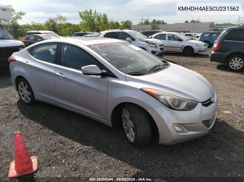 KMHDH4AE5CU231562 2012 Hyundai Elantra Limited (Ulsan Plant)