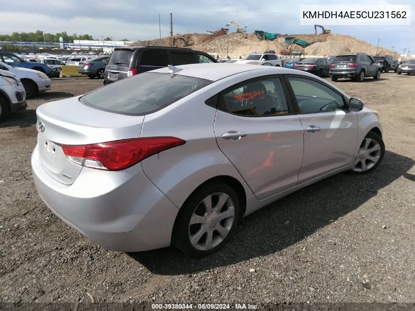 KMHDH4AE5CU231562 2012 Hyundai Elantra Limited (Ulsan Plant)