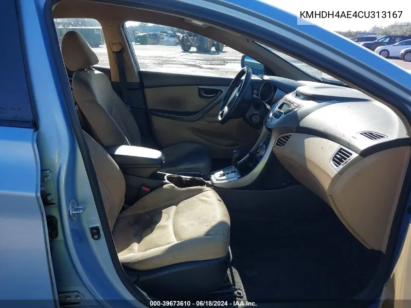 KMHDH4AE4CU313167 2012 Hyundai Elantra Gls (Ulsan Plant)