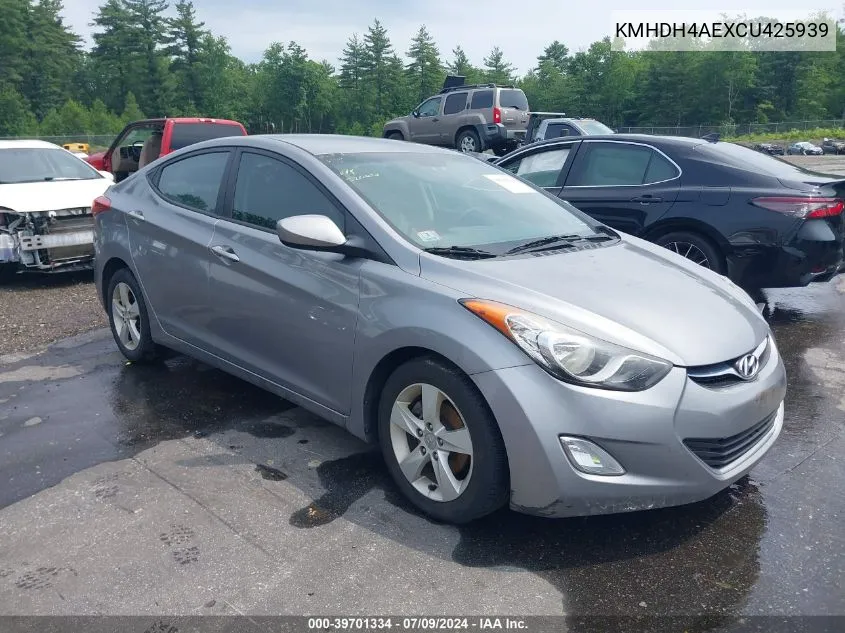 KMHDH4AEXCU425939 2012 Hyundai Elantra Gls (Ulsan Plant)