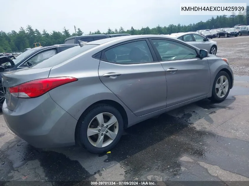 KMHDH4AEXCU425939 2012 Hyundai Elantra Gls (Ulsan Plant)