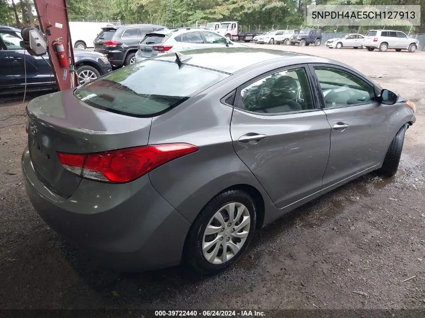 5NPDH4AE5CH127913 2012 Hyundai Elantra Gls