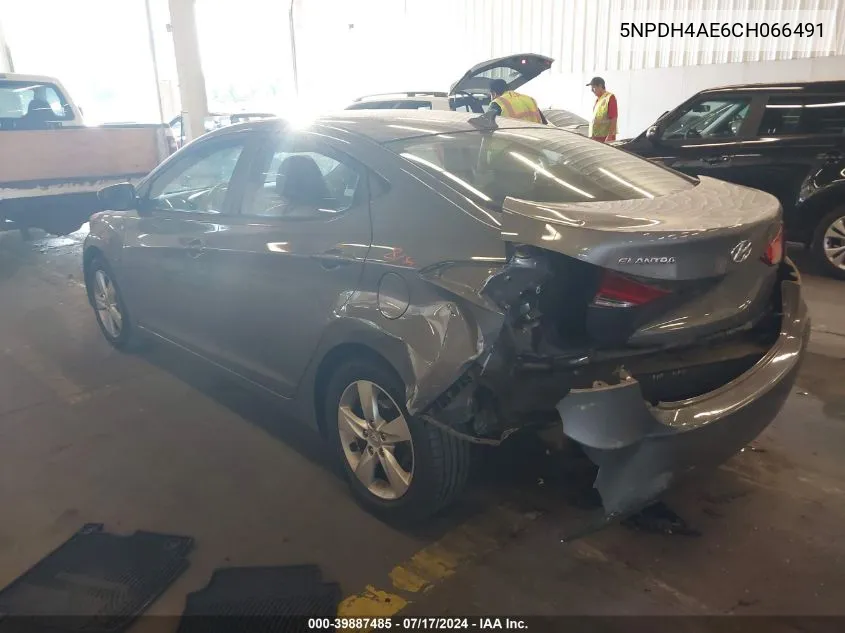 5NPDH4AE6CH066491 2012 Hyundai Elantra Gls Pzev