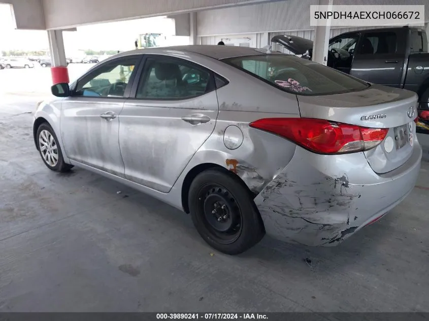 5NPDH4AEXCH066672 2012 Hyundai Elantra Gls