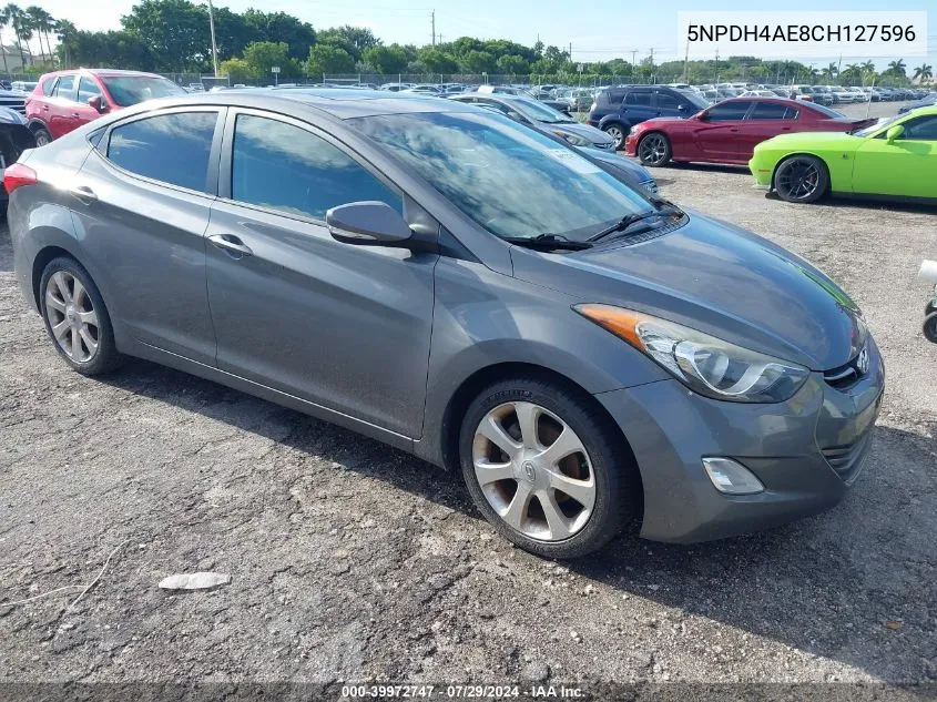 2012 Hyundai Elantra Gls/Limited VIN: 5NPDH4AE8CH127596 Lot: 39972747