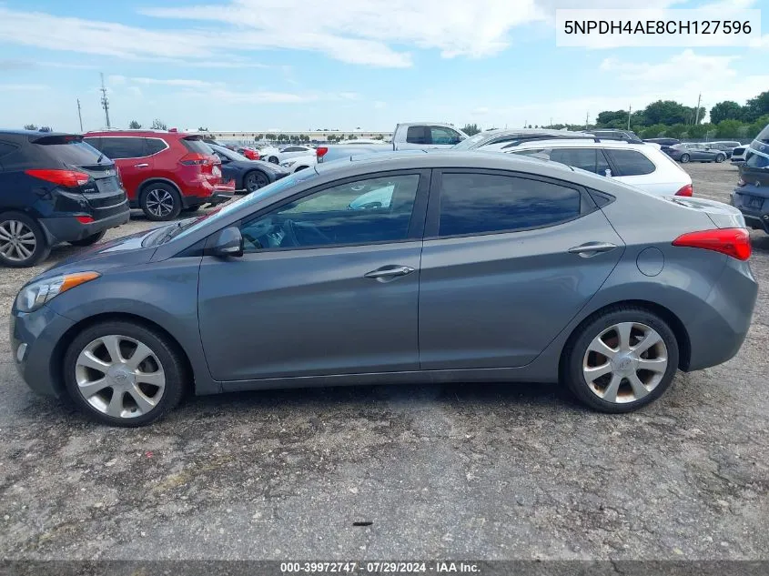 2012 Hyundai Elantra Gls/Limited VIN: 5NPDH4AE8CH127596 Lot: 39972747