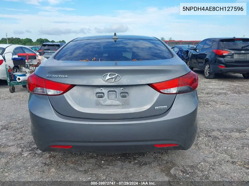 5NPDH4AE8CH127596 2012 Hyundai Elantra Gls/Limited