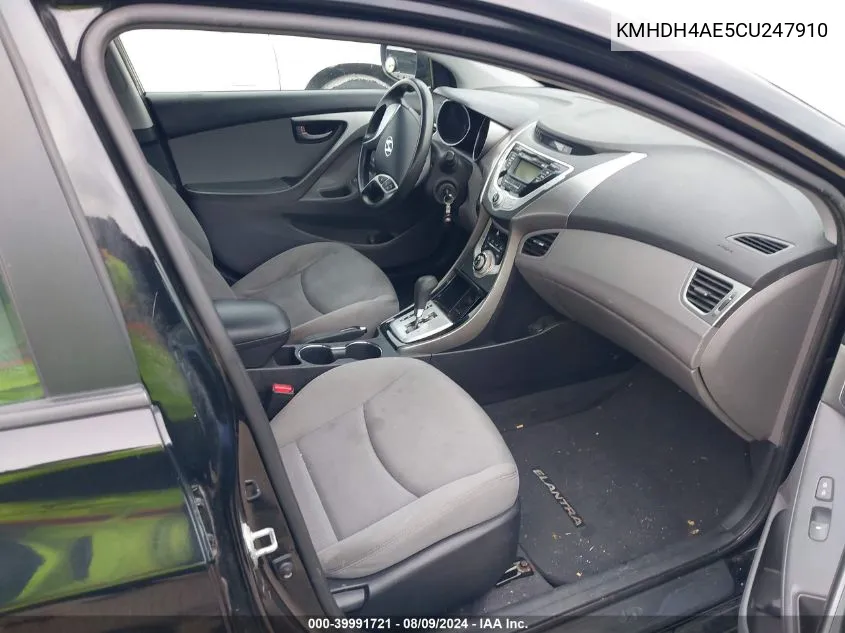 KMHDH4AE5CU247910 2012 Hyundai Elantra Gls (Ulsan Plant)