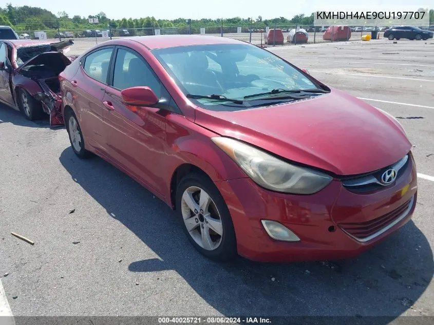 KMHDH4AE9CU197707 2012 Hyundai Elantra Gls (Ulsan Plant)