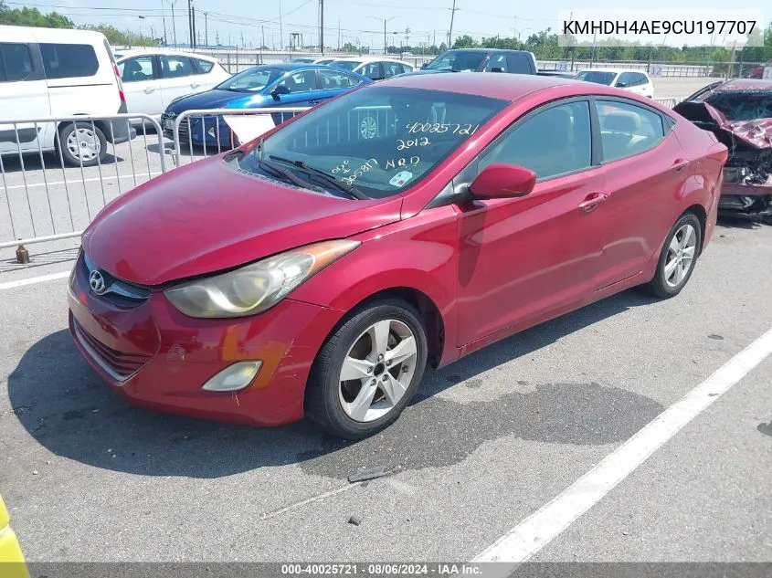 KMHDH4AE9CU197707 2012 Hyundai Elantra Gls (Ulsan Plant)