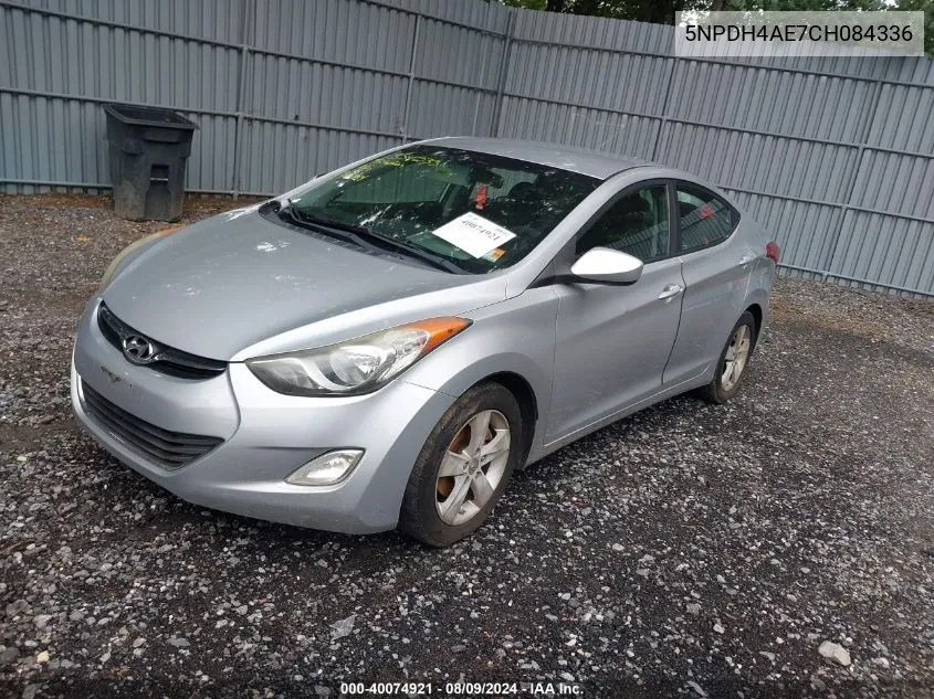 5NPDH4AE7CH084336 2012 Hyundai Elantra Gls Pzev